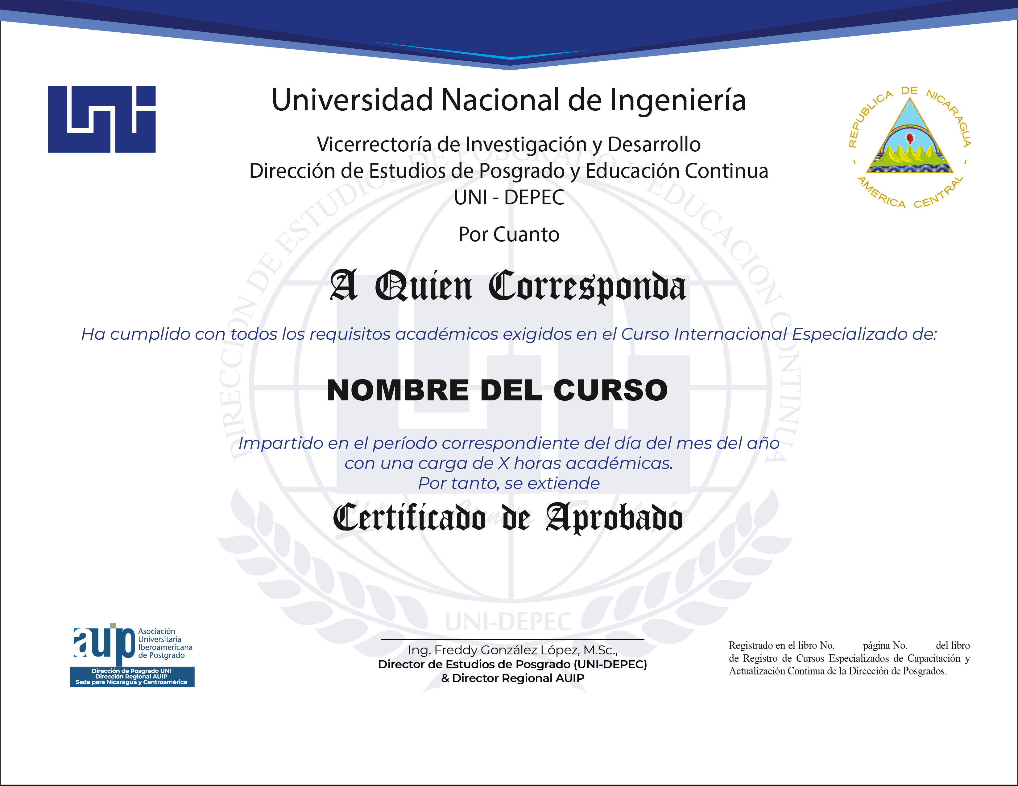 Certificado de Aprobado